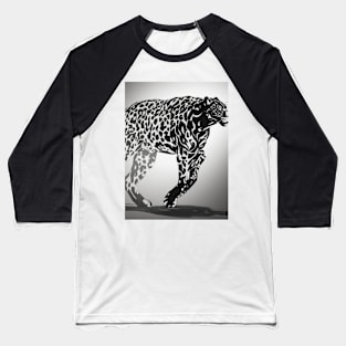 Jaguar Shadow Silhouette Anime Style Collection No. 171 Baseball T-Shirt